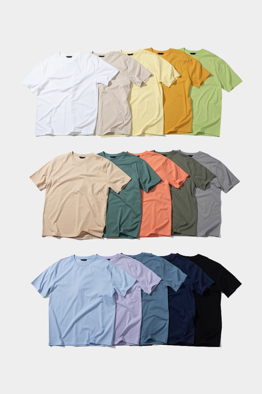 쿨맥스 수피마 티셔츠 15color - 더니트컴퍼니